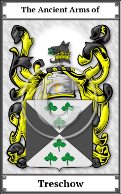 Treschow Family Crest Download (JPG)  Book Plated - 150 DPI