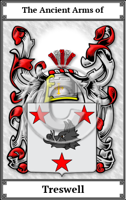 Treswell Family Crest Download (JPG)  Book Plated - 150 DPI