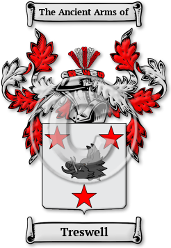 Treswell Family Crest Download (jpg) Legacy Series - 150 DPI