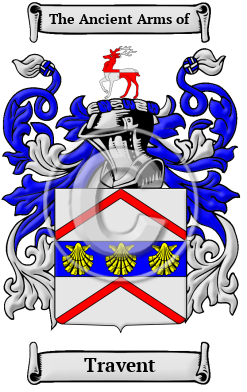Travent Family Crest Download (jpg) Heritage Series - 150 DPI