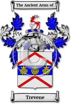 Trevene Family Crest Download (jpg) Legacy Series - 150 DPI