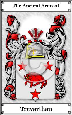 Trevarthan Family Crest Download (JPG) Book Plated - 600 DPI