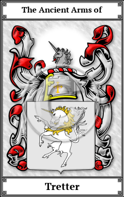 Tretter Family Crest Download (JPG)  Book Plated - 150 DPI