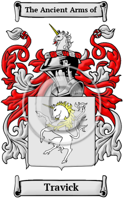 Travick Family Crest Download (JPG) Heritage Series - 600 DPI