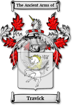 Travick Family Crest Download (JPG) Legacy Series - 600 DPI