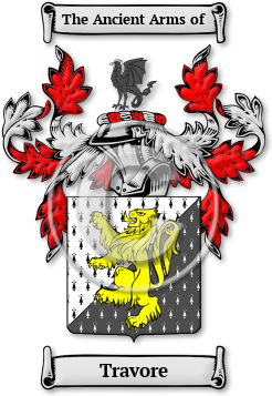 Travore Family Crest Download (jpg) Legacy Series - 150 DPI