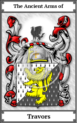 Travors Family Crest Download (JPG) Book Plated - 600 DPI