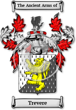Trevere Family Crest Download (jpg) Legacy Series - 150 DPI