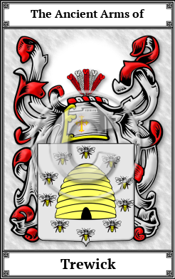 Trewick Family Crest Download (JPG)  Book Plated - 150 DPI