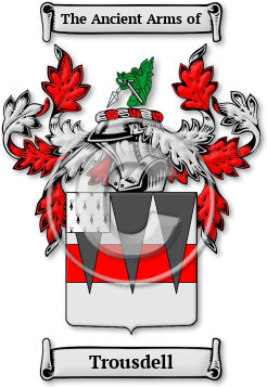 Trousdell Family Crest Download (jpg) Legacy Series - 150 DPI