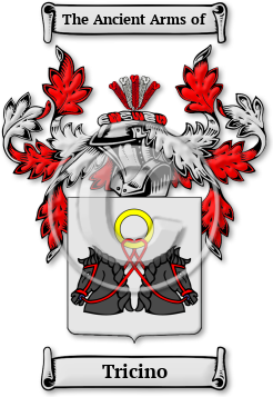 Tricino Family Crest Download (jpg) Legacy Series - 150 DPI