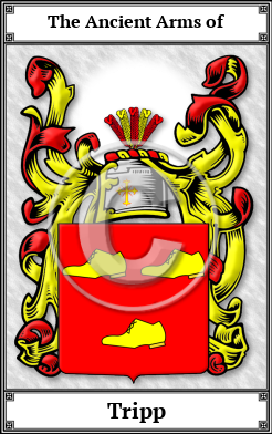 Tripp Family Crest Download (JPG)  Book Plated - 150 DPI