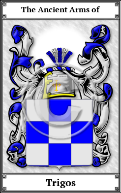 Trigos Family Crest Download (JPG)  Book Plated - 150 DPI