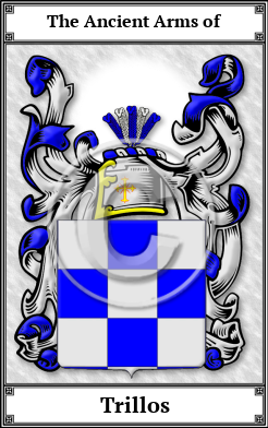 Trillos Family Crest Download (JPG) Book Plated - 600 DPI