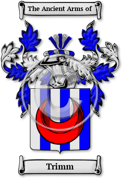 Trimm Family Crest Download (jpg) Legacy Series - 150 DPI