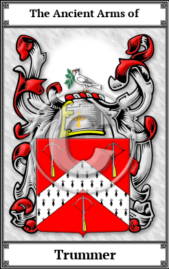 Trummer Family Crest Download (JPG)  Book Plated - 150 DPI