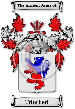 Trincheri Family Crest Download (JPG) Legacy Series - 600 DPI
