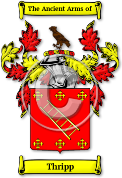 Thripp Family Crest Download (jpg) Legacy Series - 150 DPI