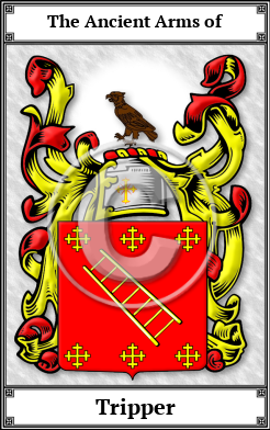 Tripper Family Crest Download (JPG) Book Plated - 600 DPI