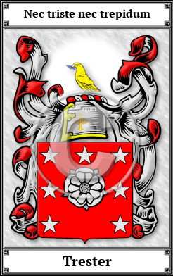 Trester Family Crest Download (JPG)  Book Plated - 150 DPI