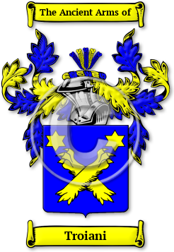 Troiani Family Crest Download (jpg) Legacy Series - 150 DPI