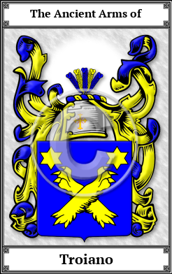 Troiano Family Crest Download (JPG)  Book Plated - 150 DPI