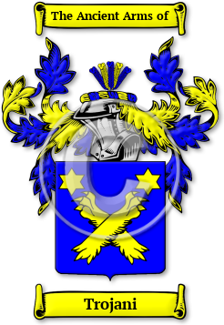 Trojani Family Crest Download (jpg) Legacy Series - 150 DPI