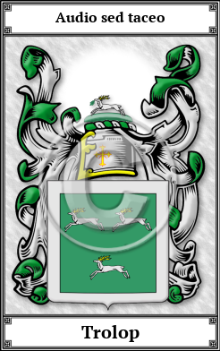 Trolop Family Crest Download (JPG) Book Plated - 600 DPI