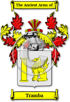 Tramba Family Crest Download (jpg) Legacy Series - 150 DPI