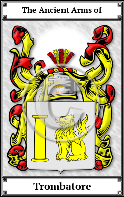 Trombatore Family Crest Download (JPG)  Book Plated - 150 DPI
