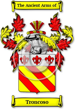 Troncoso Family Crest Download (jpg) Legacy Series - 150 DPI