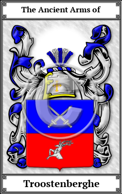Troostenberghe Family Crest Download (JPG) Book Plated - 600 DPI