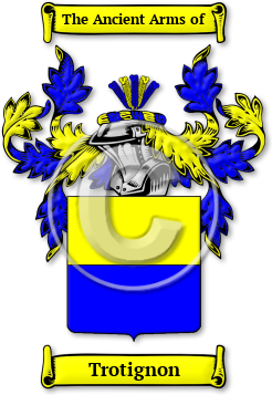 Trotignon Family Crest Download (jpg) Legacy Series - 150 DPI