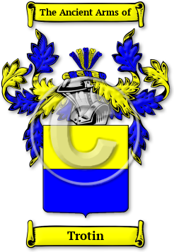 Trotin Family Crest Download (JPG) Legacy Series - 600 DPI