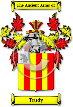 Trudy Family Crest Download (jpg) Legacy Series - 150 DPI
