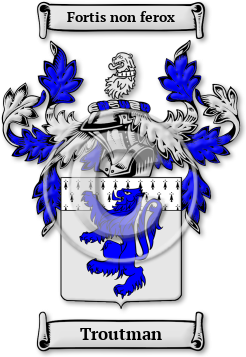 Troutman Family Crest Download (jpg) Legacy Series - 150 DPI