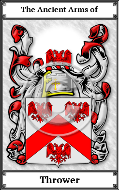 Thrower Family Crest Download (JPG)  Book Plated - 150 DPI