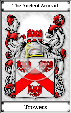 Trowers Family Crest Download (JPG)  Book Plated - 150 DPI