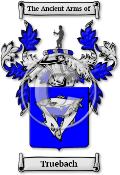 Truebach Family Crest Download (jpg) Legacy Series - 150 DPI