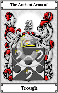 Trough Family Crest Download (JPG)  Book Plated - 150 DPI