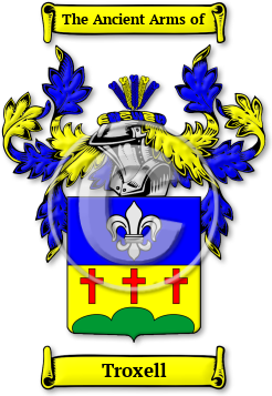 Troxell Family Crest Download (jpg) Legacy Series - 150 DPI