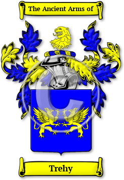 Trehy Family Crest Download (jpg) Legacy Series - 150 DPI