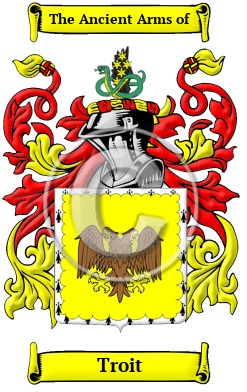 Troit Family Crest/Coat of Arms