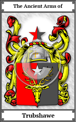 Trubshawe Family Crest Download (JPG)  Book Plated - 150 DPI