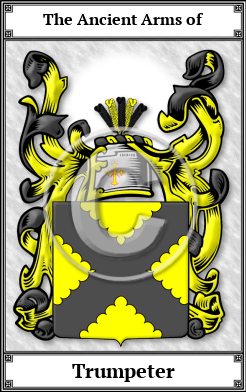 Trumpeter Family Crest Download (JPG) Book Plated - 600 DPI