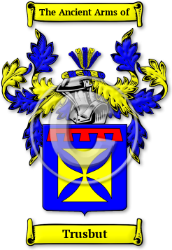 Trusbut Family Crest Download (jpg) Legacy Series - 150 DPI