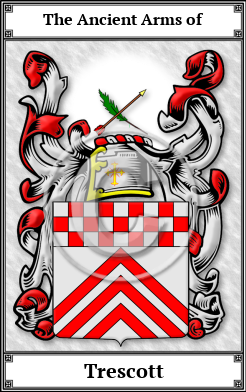 Trescott Family Crest Download (JPG)  Book Plated - 150 DPI