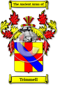 Trimmell Family Crest Download (jpg) Legacy Series - 150 DPI