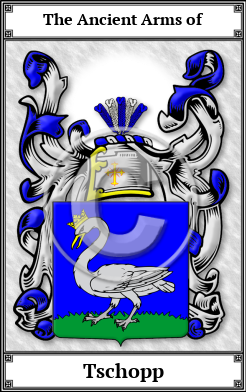 Tschopp Family Crest Download (JPG)  Book Plated - 150 DPI