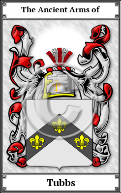 Tubbs Family Crest Download (JPG)  Book Plated - 150 DPI